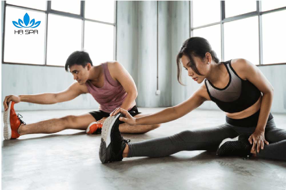 stretching