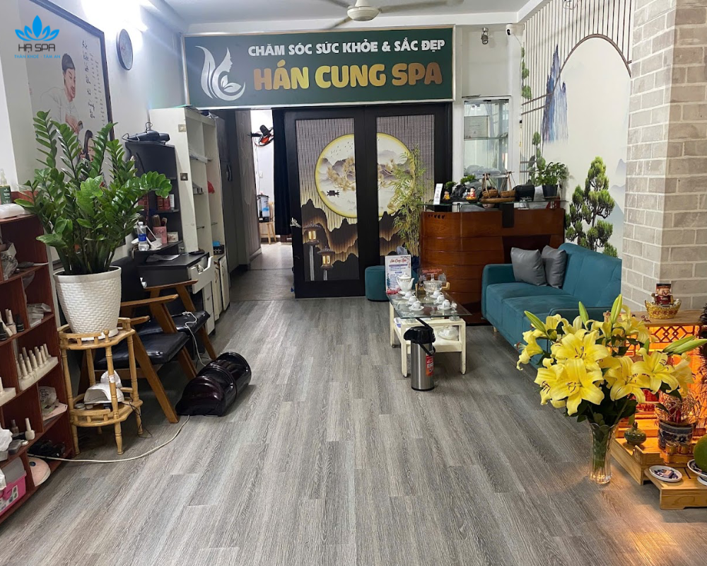 Hán Cung Spa 1 trong nhữn địa điểm massage khỏe Bình Thạnh nổi tiếng đông khách nhất