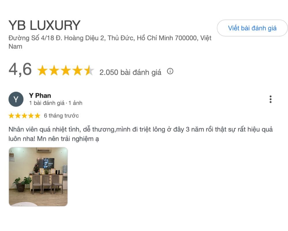 YB spa dia chi spa quan thu duc uy tin chat luong