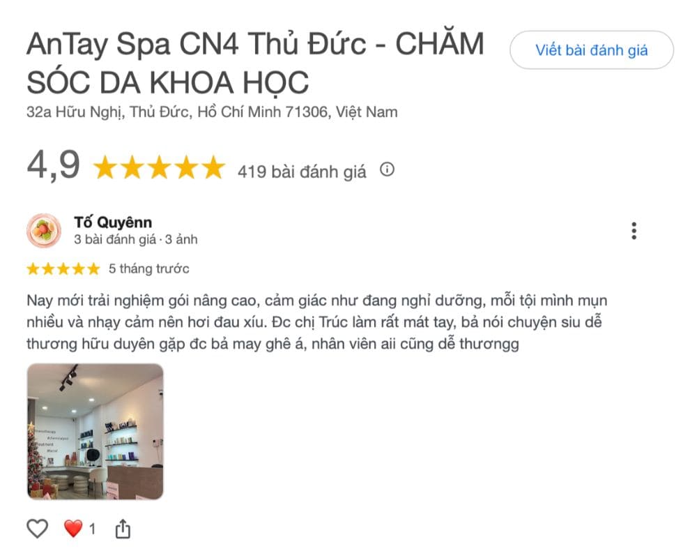 an tay spa dia chi spa o thu duc dong khach