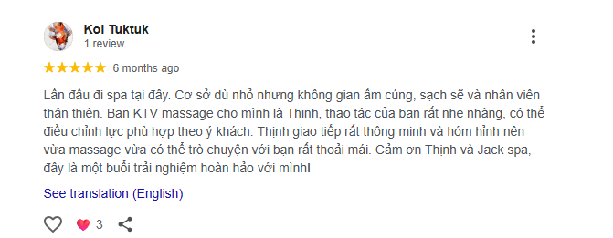 Top 10+ Spa cho Nam giới nổi tiếng đông khách nhất Sài Gòn 6 danh gia jack spa for men