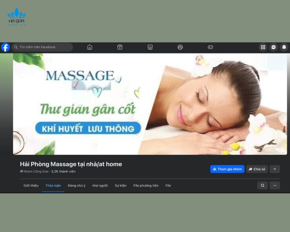 group hai phong massage tai nha at home