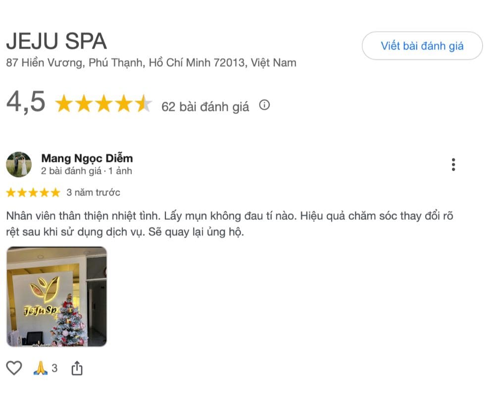 jeju spa cosmetic dia diem spa quan tan phu uy tin chat luong