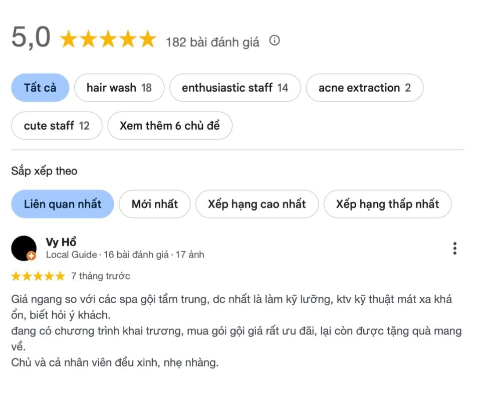 lacie beauty spa dia chi spa tai quan 5 noi tieng dong khach