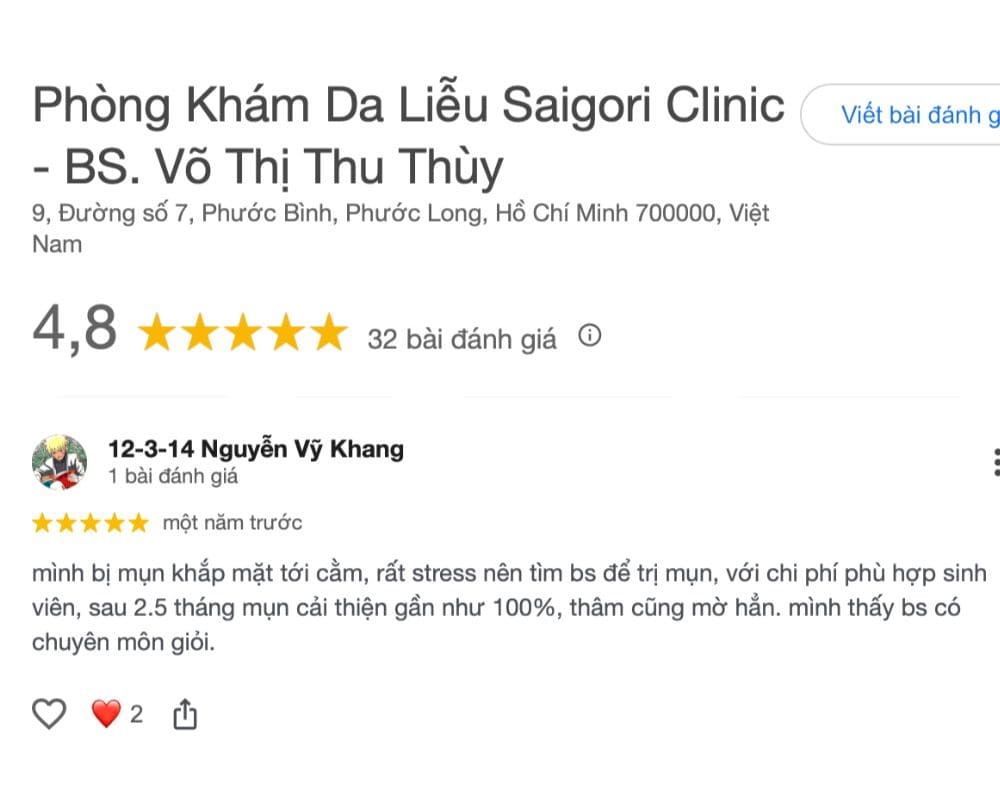 saigori spa clinic dia diem spa o thu duc noi tieng dong khach