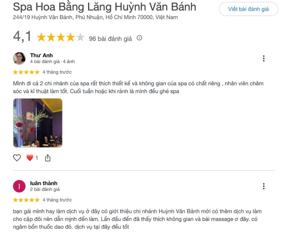 spa hoa bang lang dia diem spa lam dep phu nhuan chat luong