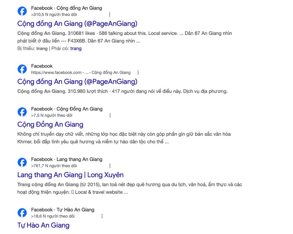tim kiem o cac trang cong dong facebook o an giang