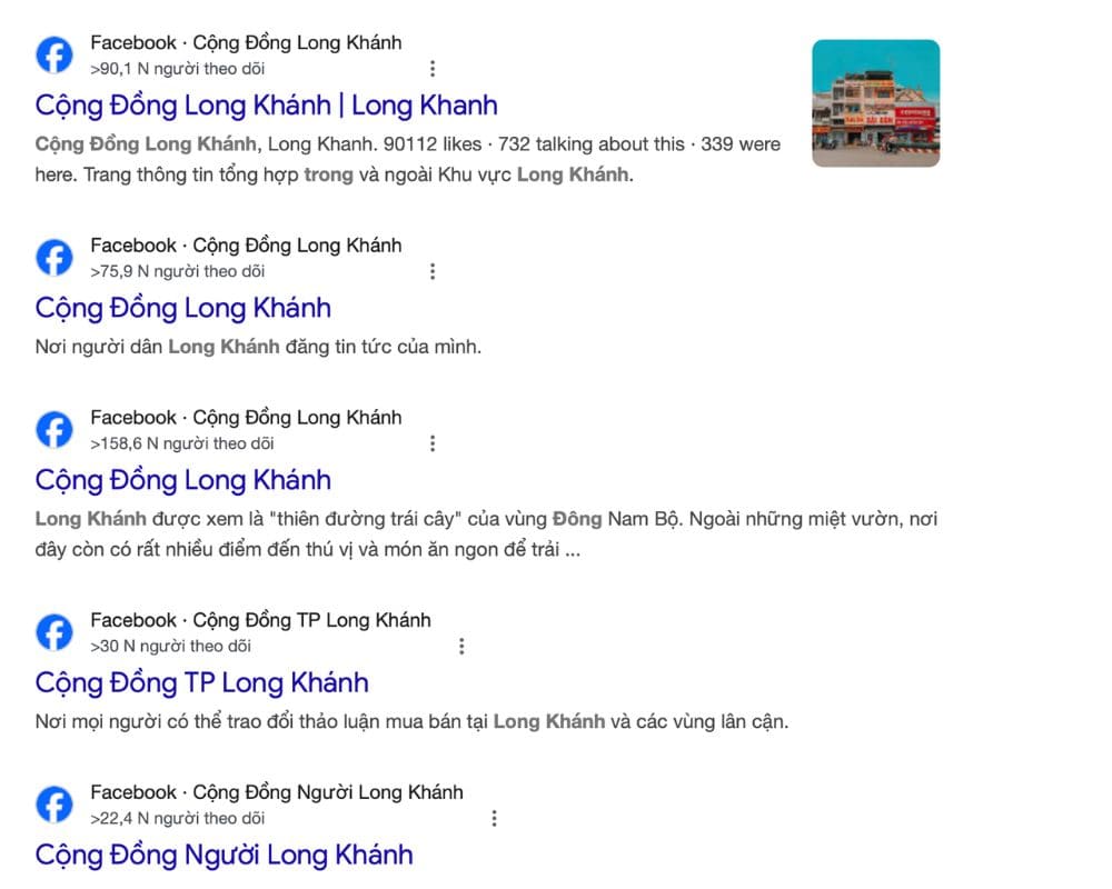 tim kiem o cac trang cong dong facebook o long khanh