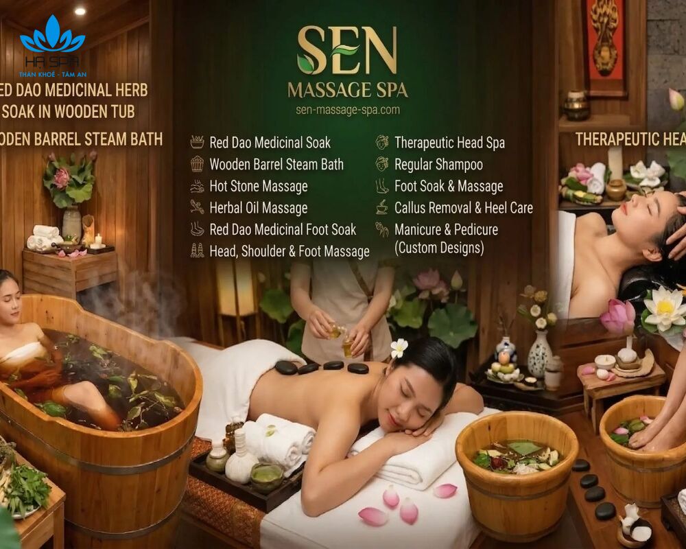 Sen Massage & Spa - Địa chỉ massage Lào Cai giá tốt, chất lượng uy tín